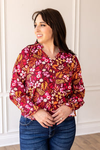 Wine Rose Radiance Top