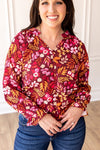 Wine Rose Radiance Top