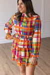 Keep On Charming Plaid Dress