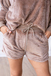 Chic Calling Tan Glitter Loungewear Set