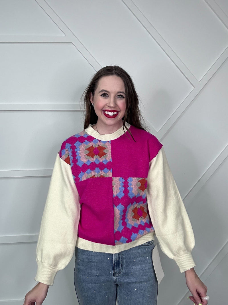 Groovy Granny Square Sweater