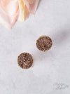Everyday, Everywhere Druzy Stud, Rose Gold