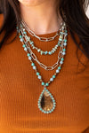 4-Strand Necklace Set, Turquoise