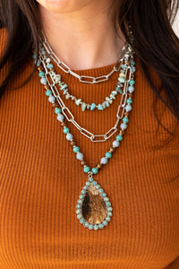 4-Strand Necklace Set, Turquoise