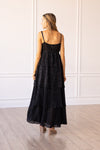 Midnight Glamour Layered Maxi Dress