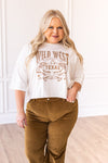 Wild West Texas on Perfect Company Boxy Crop in White