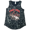 Free Soul Horses Black Acid Wash Tank