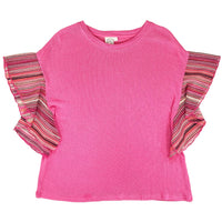 Keep Me Posted Pink Knit Top