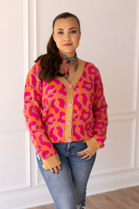 Funky Feline Leopard Cardigan