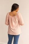 Pink Breeze Elegance Off the Shoulder Top