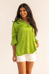 In the Limelight Satin Blouse