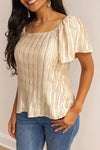 Lustrous Elegance Ivory Silk Blouse