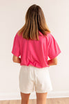 Love You To The Coast Oversized Tee, Pink