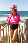 Love You To The Coast Oversized Tee, Pink
