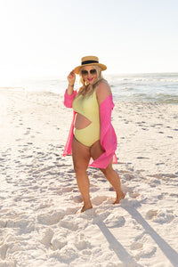 Barefoot Bliss Cover-Up In Pink