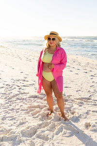 Barefoot Bliss Cover-Up In Pink