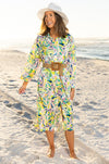 Abstract Button Down Cover-up