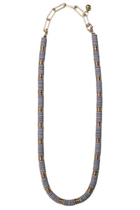 Making Big Statements Grey Chocker Necklace