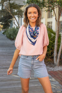 Pink Breeze Elegance Off the Shoulder Top