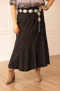 The Stella Black Linen Versi Dress