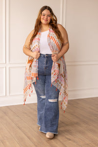 The Peachy Prancer Christmas Cover Up with Peach Tassels