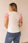 Prairie Rose Eyelet Sleeve Top