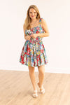 Iris Belted Floral Dress