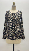 Leopard Bell Sleeve Top