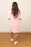 See You Later Alligator on Pink Wash Tee Shirt Dress With Pockets