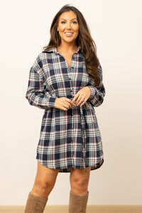 Flannel Shirt Dress