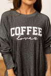 Coffee Lover Ribbed Top