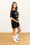 Cowboys T-Shirt Dress, Black