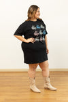 Cowboys T-Shirt Dress, Black