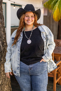 Acid Wash Denim Jacket