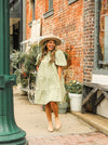 Sage Button-Up Dress