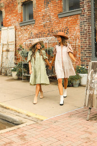 Sage Button-Up Dress