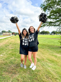 Game Day Black T-Shirt Dress