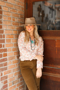 The Kathryn Button Down Floral Top