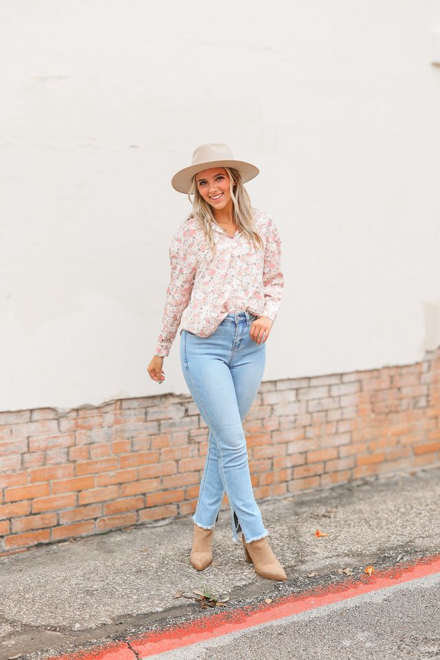 The Kathryn Button Down Floral Top