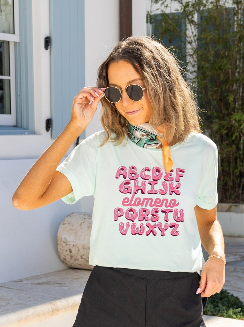 ABCD Elomeno On Mint Chocolate Chip-Mint Cuff Tee