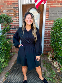 Black Button Down Dress