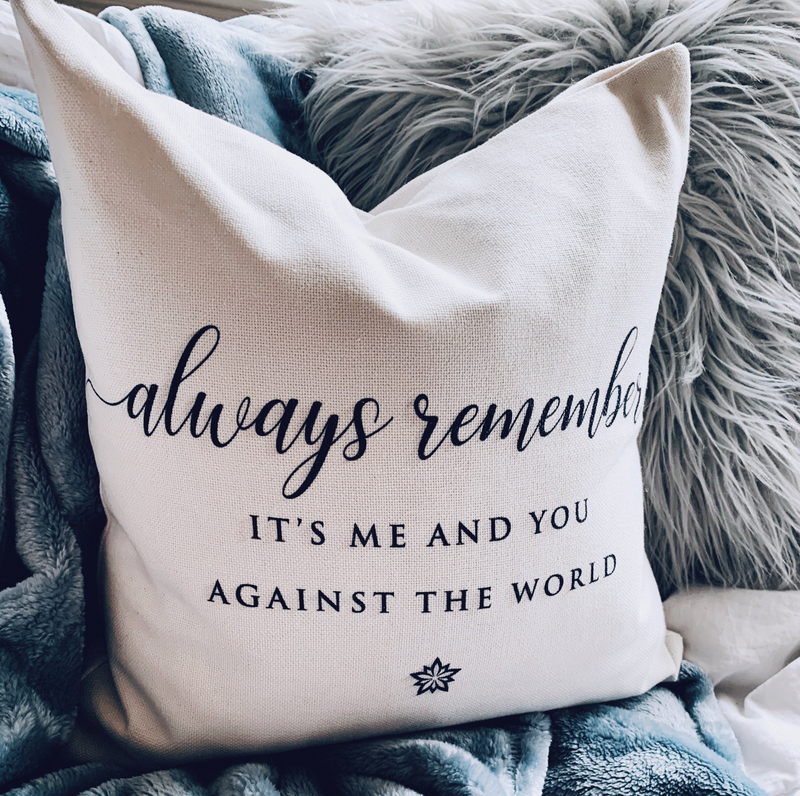 Love Notes: Always Remember Pillow Cover