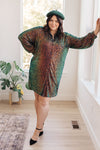 Shimmering Splendor Sequin Shirt Dress