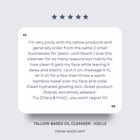 Tallow-Based Oil Cleanser