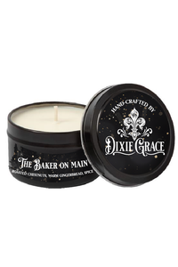 The Baker on Main - 8 oz Candle Tin - Cotton Wick