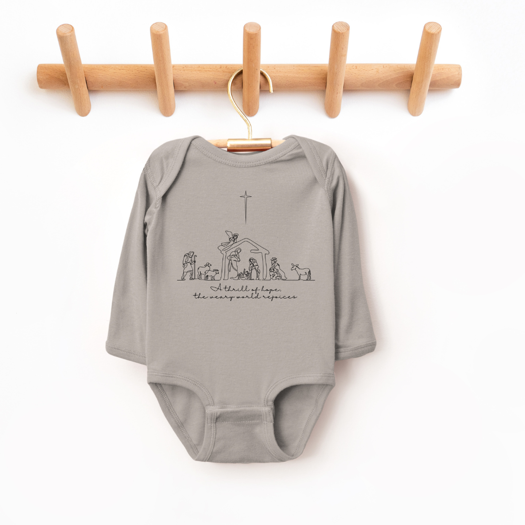 A Thrill Of Hope Sleeve Infant Bodysuit