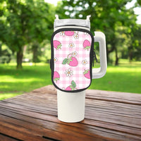 Strawberry Picnic Zippered Pouch/Bag For 40oz Tumbler