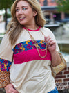 Peacefully in Love with Bronze Strap Beaded Necklace, Beige