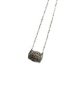 Belt Buckle Initial Necklace