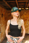 Black Spaghetti Strap Crop Tank